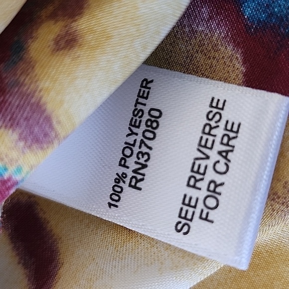 Cato multicolored tie neck cold should blouse NWT - Picture 12 of 13